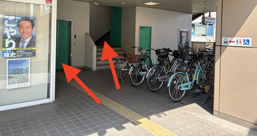1階からのアクセス STEP3 エレベーターまたは階段で上の階へ